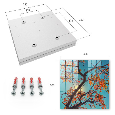 Schlüsselbox für die Wand Motiv Herbstbaum