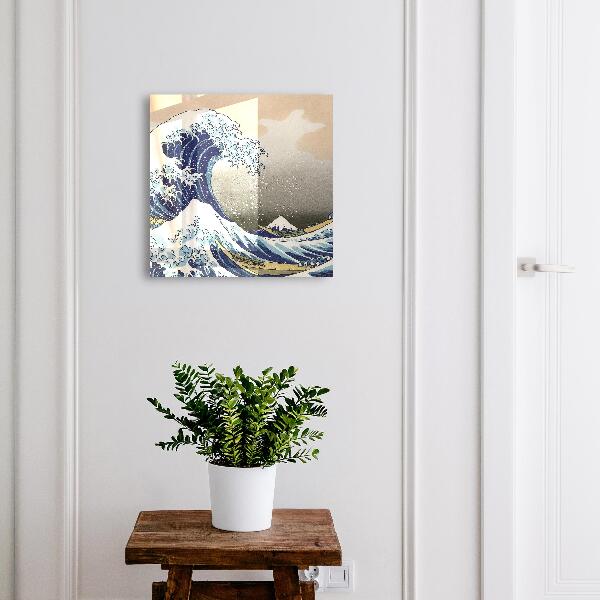 Schlüsselbox für die Wand mit Motiv Große Welle