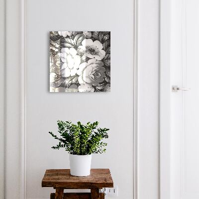 Schlüsselbox mit Motiv Monochrome Blüten