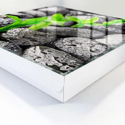 Schlüsselbox für die Wand in Grün mit Naturmotiv