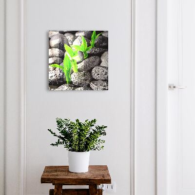 Schlüsselbox für die Wand in Grün mit Naturmotiv