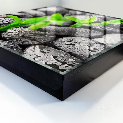 Schlüsselbox für die Wand in Grün mit Naturmotiv