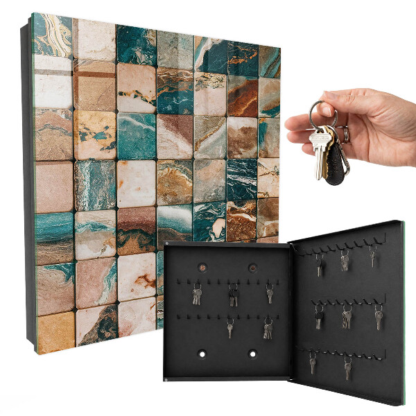 Schlüsselbox für die Wand mit Motiv Mosaik der Töne
