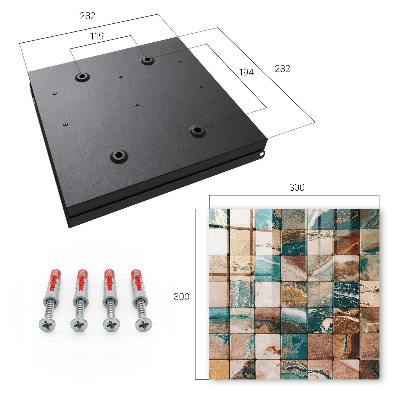 Schlüsselbox für die Wand mit Motiv Mosaik der Töne