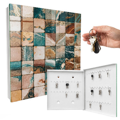 Schlüsselbox für die Wand mit Motiv Mosaik der Töne