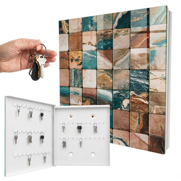 Schlüsselbox für die Wand mit Motiv Mosaik der Töne