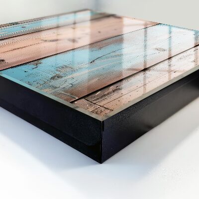 Schlüsselkasten aus pastellfarbenem Holz