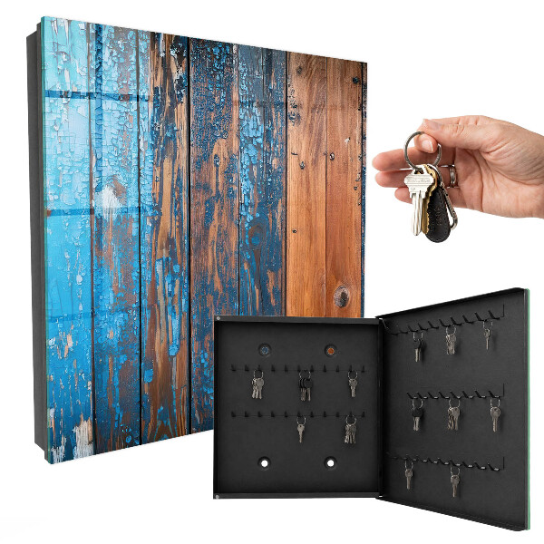 Schlüsselbox mit Holzstruktur