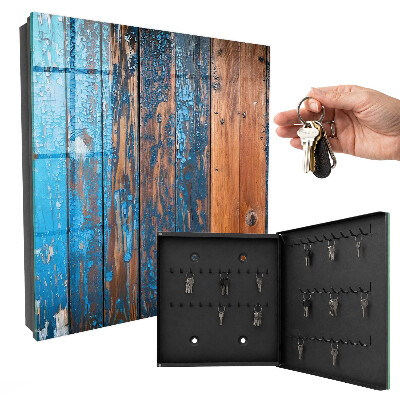 Schlüsselbox mit Holzstruktur