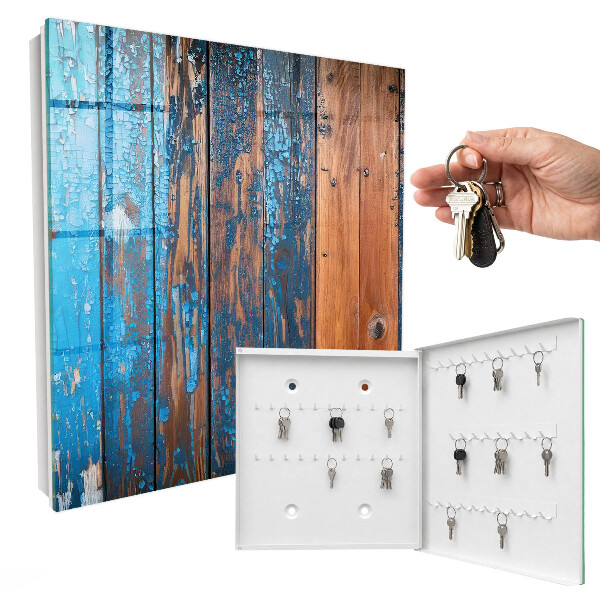 Schlüsselbox mit Holzstruktur