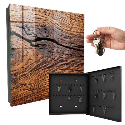Schlüsselkasten mit Holzstruktur