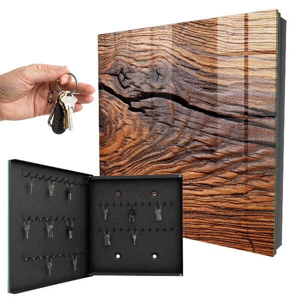 Schlüsselkasten mit Holzstruktur