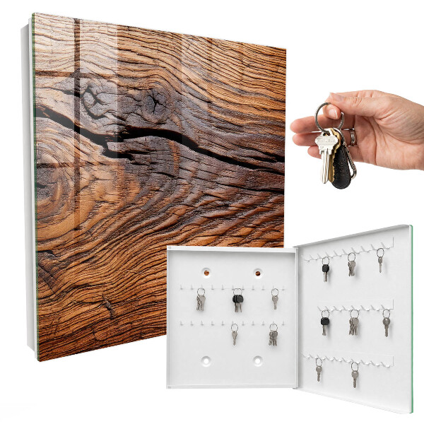 Schlüsselkasten mit Holzstruktur