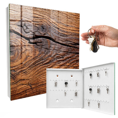 Schlüsselkasten mit Holzstruktur