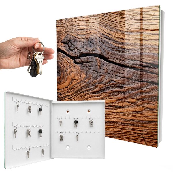 Schlüsselkasten mit Holzstruktur