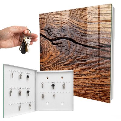Schlüsselkasten mit Holzstruktur