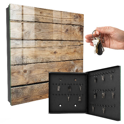 Schlüsselbox für die Wand aus Holzbrettern