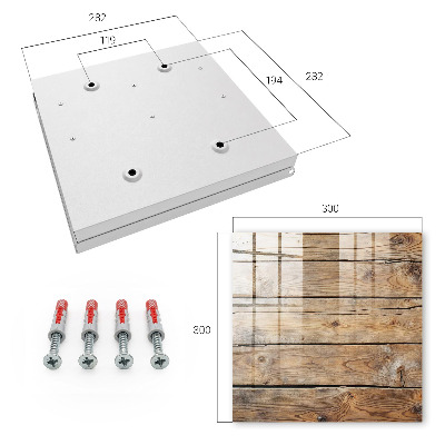 Schlüsselbox für die Wand aus Holzbrettern