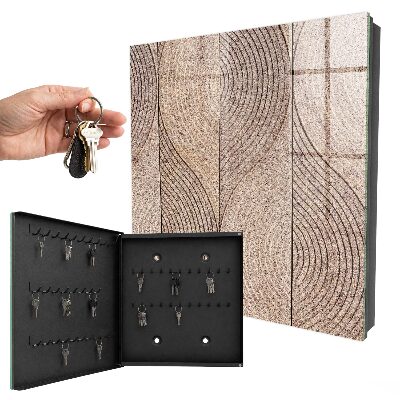 Schlüsselbox für die Wand mit strukturiertem Wellendesign