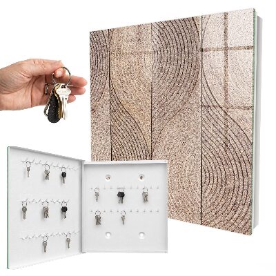 Schlüsselbox für die Wand mit strukturiertem Wellendesign