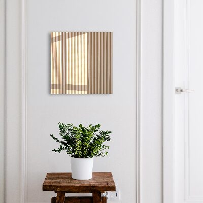Schlüsselbox mit beigem Linienmuster