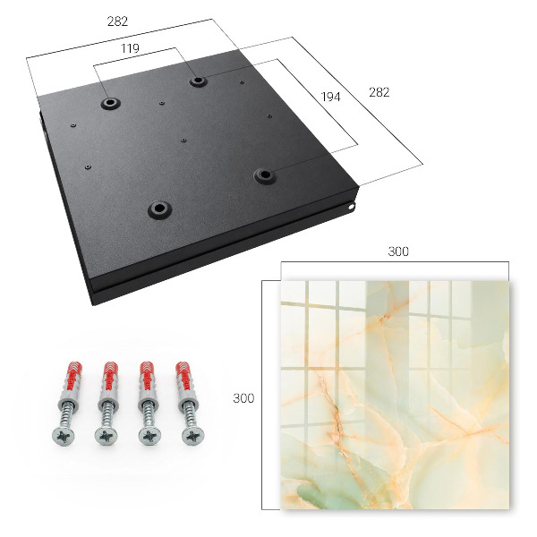 Schlüsselbox für die Wand im Pastellmuster-Design