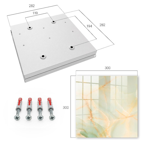 Schlüsselbox für die Wand im Pastellmuster-Design