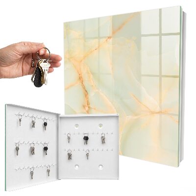 Schlüsselbox für die Wand im Pastellmuster-Design