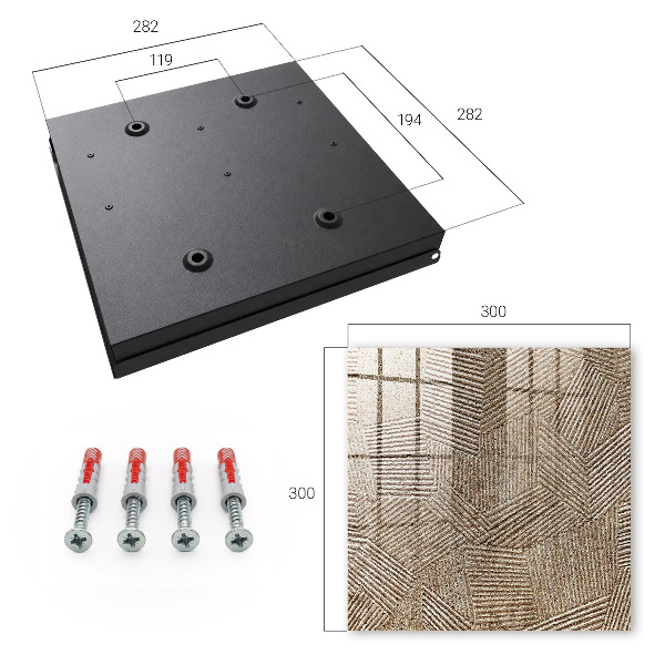 Schlüsselbox für die Wand mit geometrischem Muster