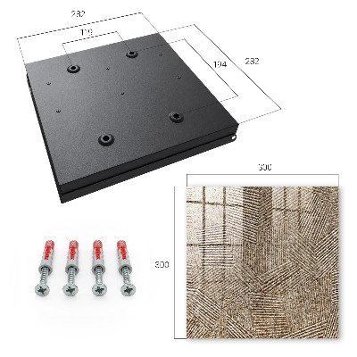 Schlüsselbox für die Wand mit geometrischem Muster