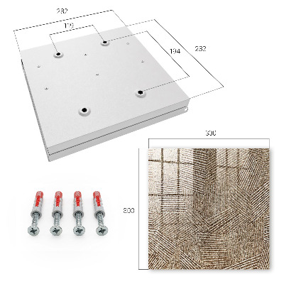 Schlüsselbox für die Wand mit geometrischem Muster