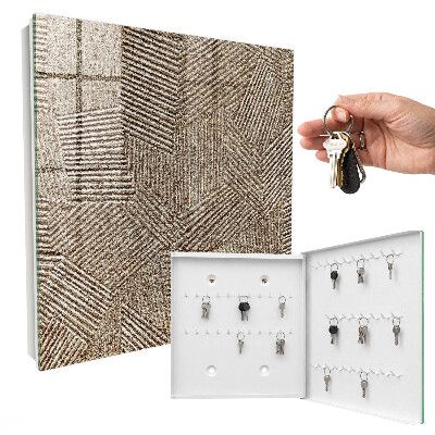 Schlüsselbox für die Wand mit geometrischem Muster