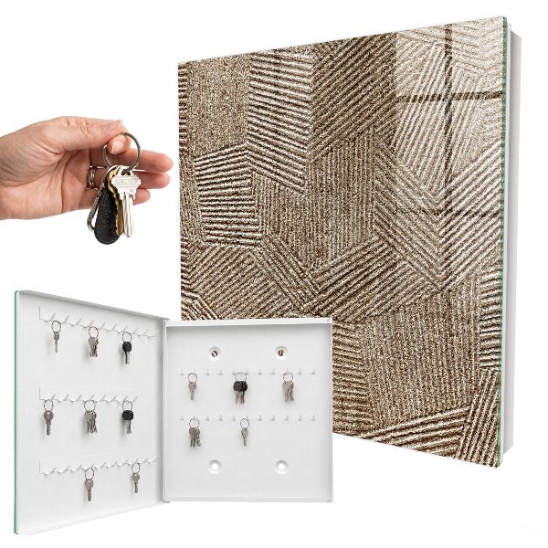 Schlüsselbox für die Wand mit geometrischem Muster