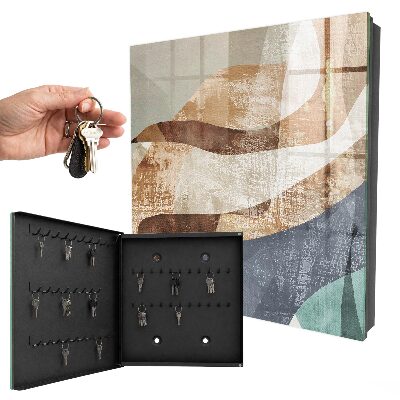 Schlüsselbox zur Wandmontage mit organischen Formen