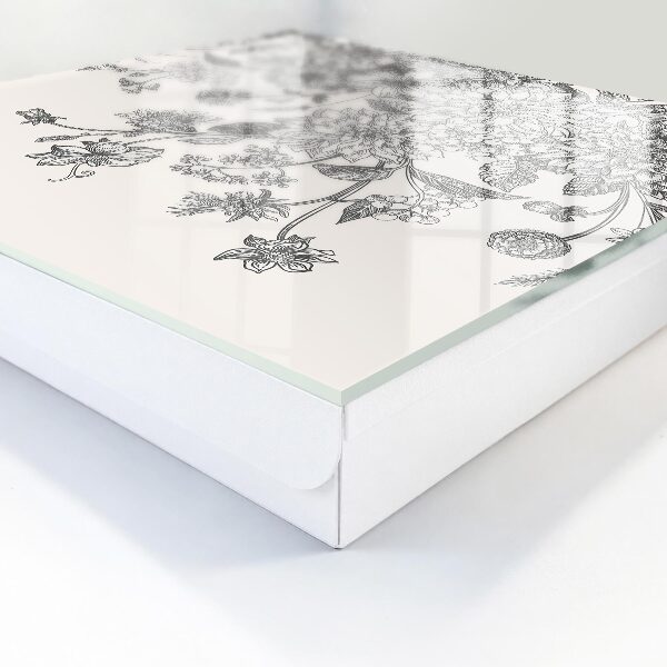 Schlüsselbox für die Wand mit floralem Eleganz-Motiv