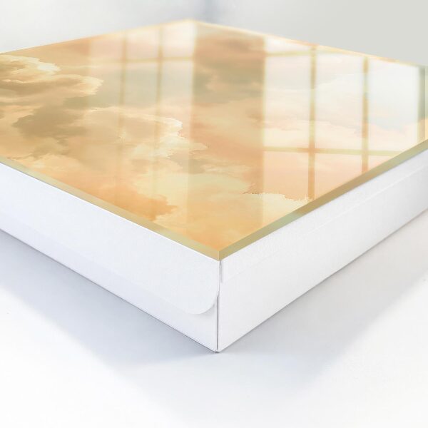 Schlüsselbox im Design pastellfarbene Wolken