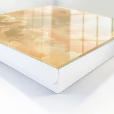 Schlüsselbox im Design pastellfarbene Wolken
