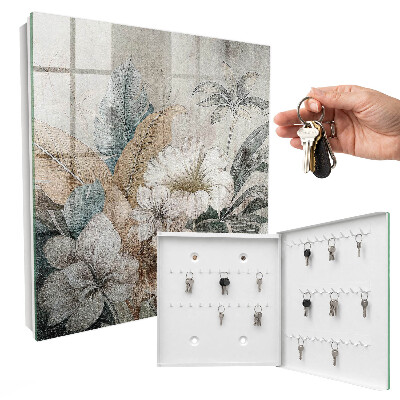 Schlüsselbox für die Wand mit Motiv Blumen der Natur