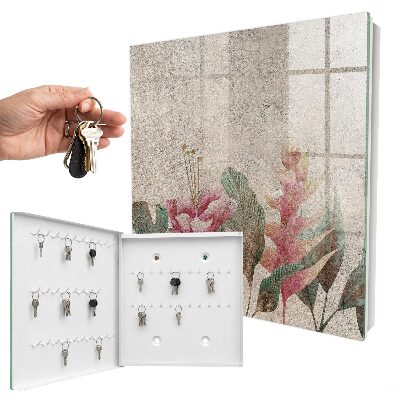 Schlüsselkasten mit botanischem Eleganz-Motiv