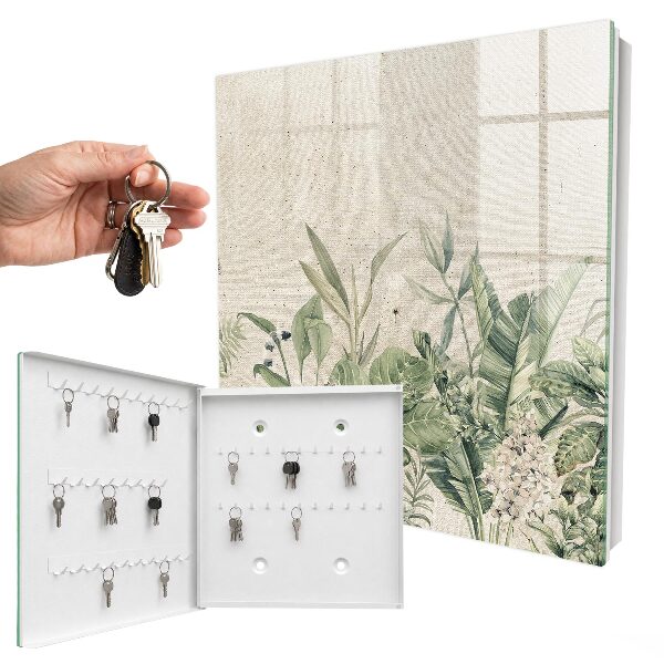Schlüsselbox mit Motiv tropische Natur