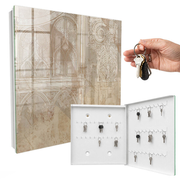 Schlüsselbox mit Motiv alte Architektur