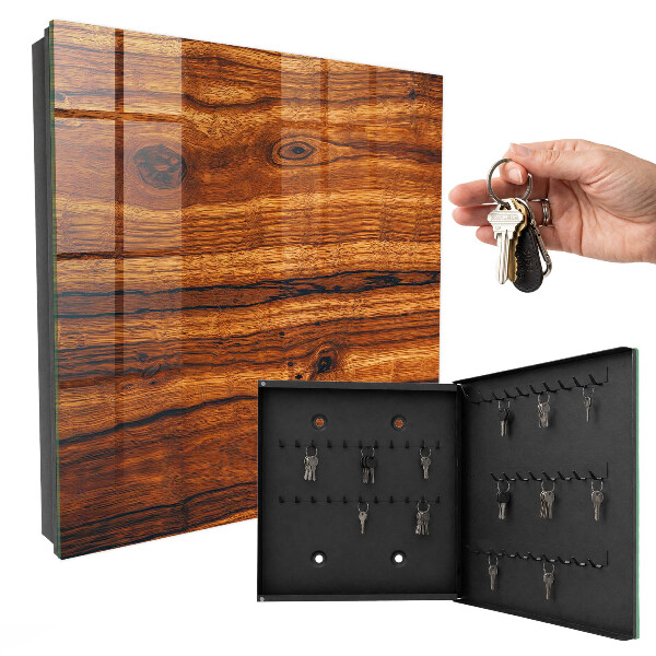 Schlüsselbox mit Holzstruktur