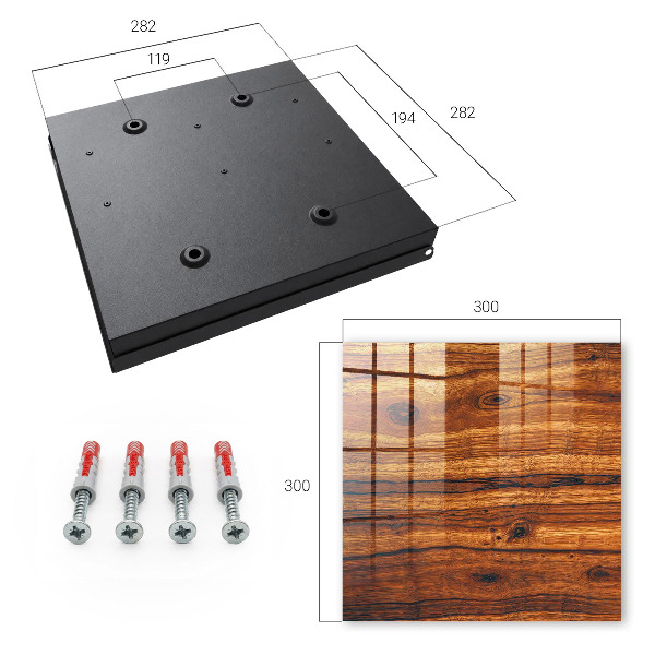 Schlüsselbox mit Holzstruktur