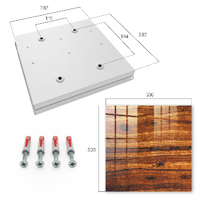 Schlüsselbox mit Holzstruktur