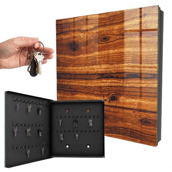 Schlüsselbox mit Holzstruktur