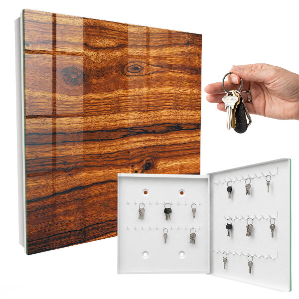 Schlüsselbox mit Holzstruktur