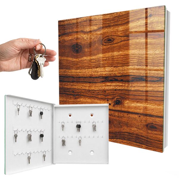 Schlüsselbox mit Holzstruktur