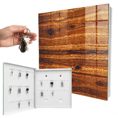 Schlüsselbox mit Holzstruktur