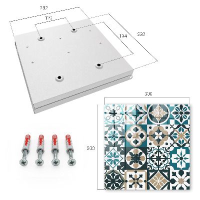 Schlüsselkasten mit marokkanischem Fliesendesign