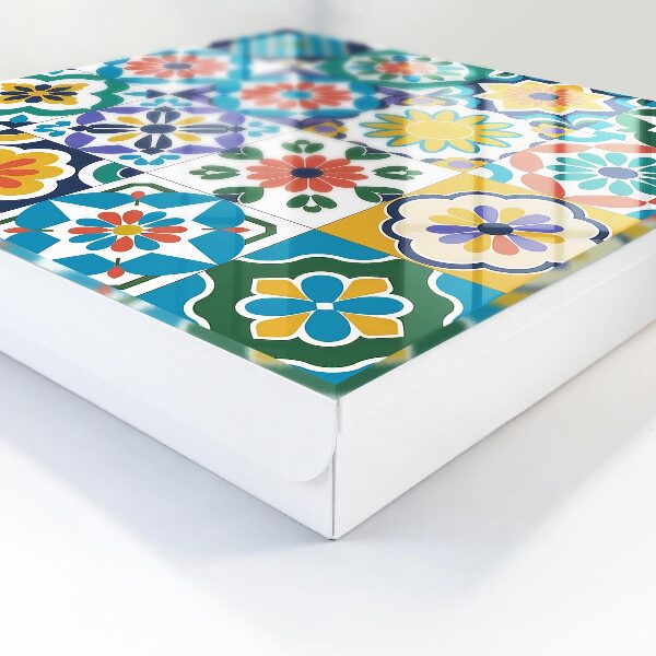 Schlüsselbox mit Blumenmuster